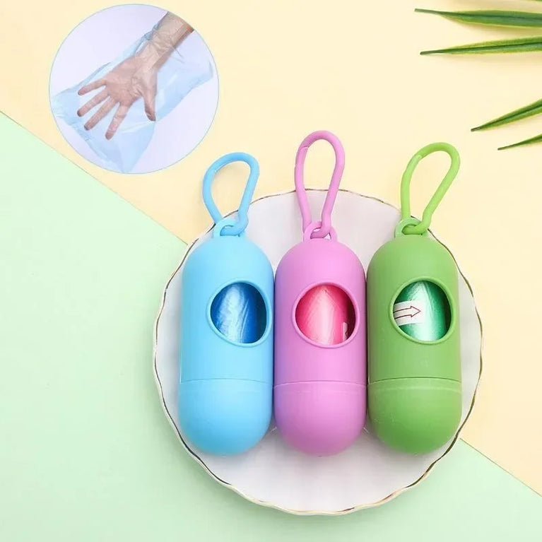 Portable Pets Trash Bags Dispenser Outdoor Pooper Bag Storage