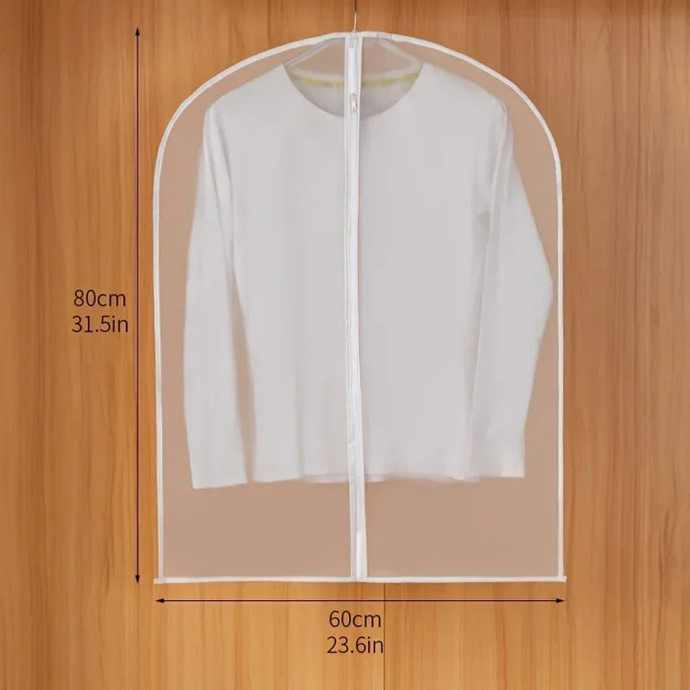5-Piece Dust-Proof Garment Protector Set | Full-Enclosure Zippered Clothes Bags