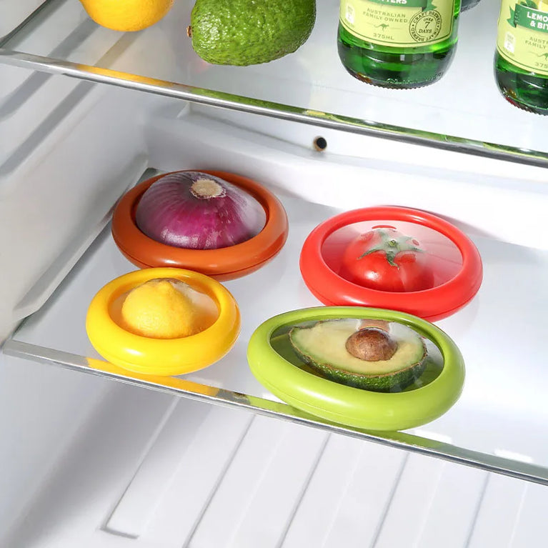 Fruit Vegetable Airtight Fresh Storage Box Lemon Tomato Avocado Preservation Seal Cover