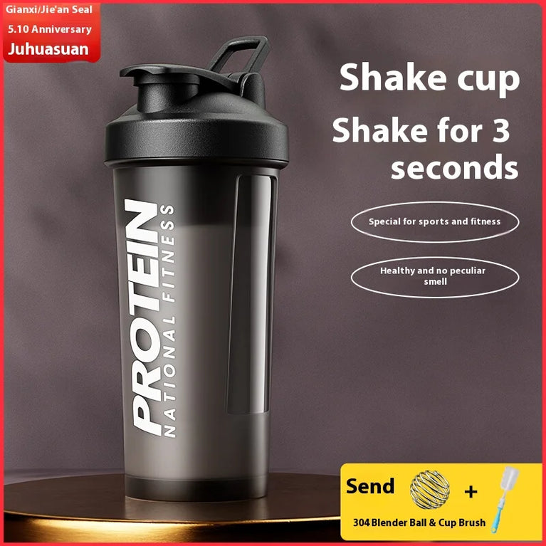 Protein Shaker Fitness Sports Waterbottle Mixing Cup for Gym Use