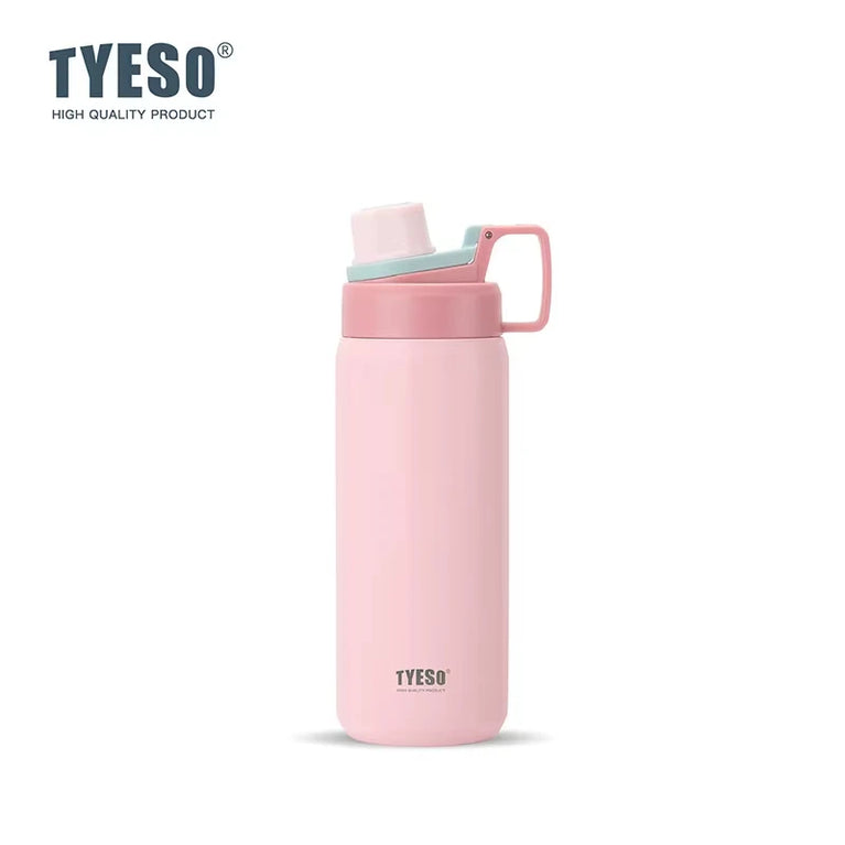 600ml Insulated Stainless Steel Water Bottle with Straw Flask