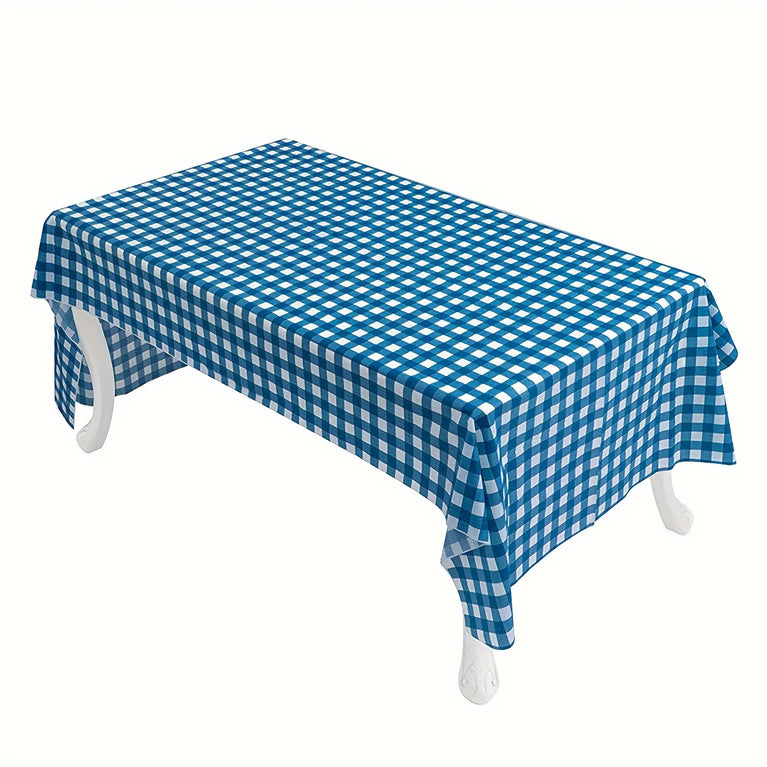 Waterproof Disposable Lattice Party Tablecloth for Rectangle Tables