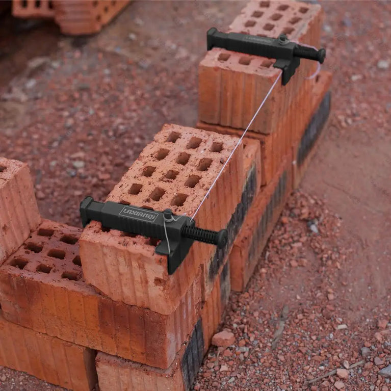 2-Piece Bricklaying Construction Tool Set | Precision Brick Liner & Wire Runner Drawer