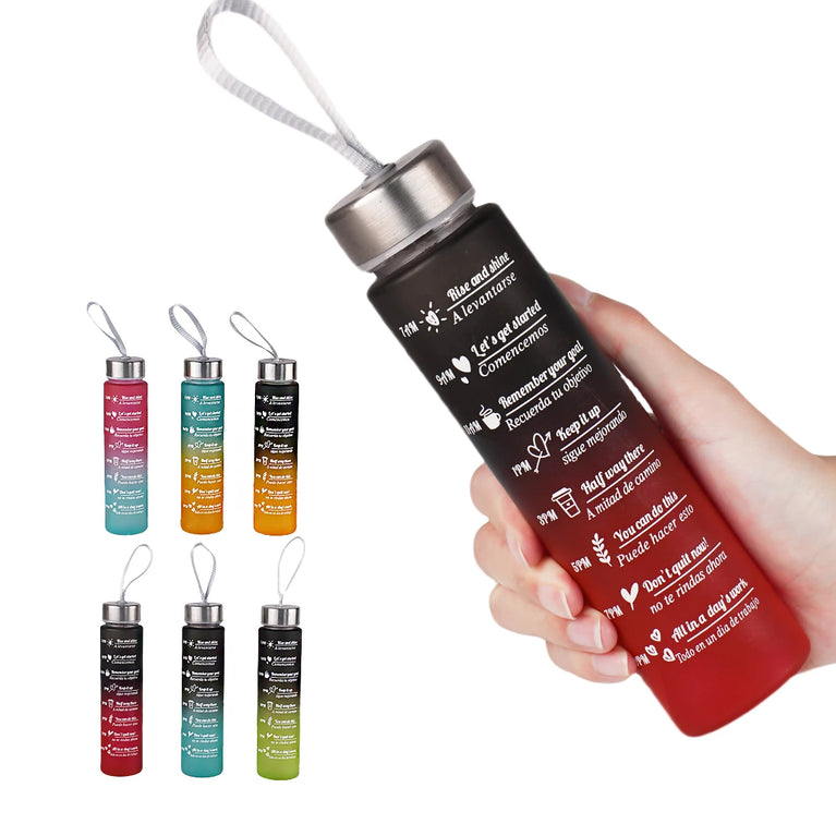 300ML Leak Proof BPA Free Fitness Sports Water Bottle Portable
