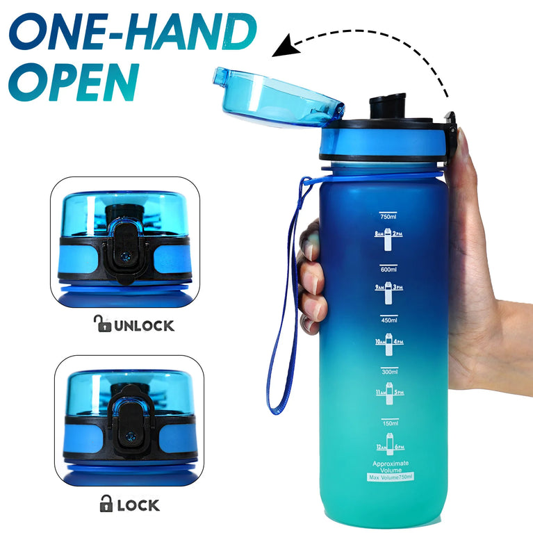 800ML Anime Frosted Sports Waterbottle Gym Outdoor Fitness Drinking Cup