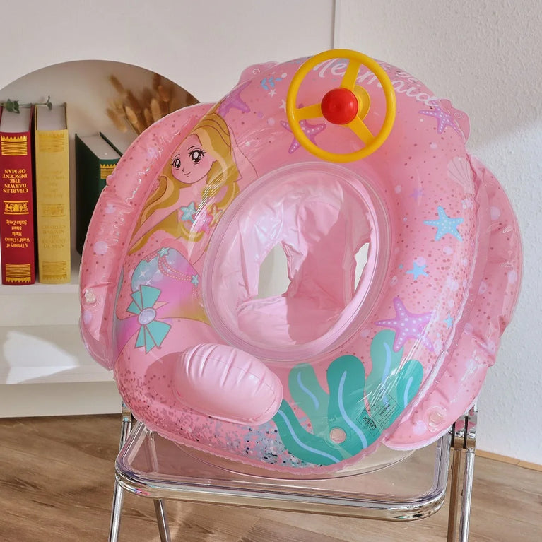 Baby Float with Sunshade | Flamingo & Unicorn Pool Swimming Ring