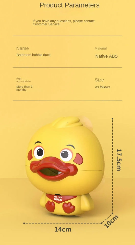 Musical Bubble Duck | Automatic Toddler Bath Toy