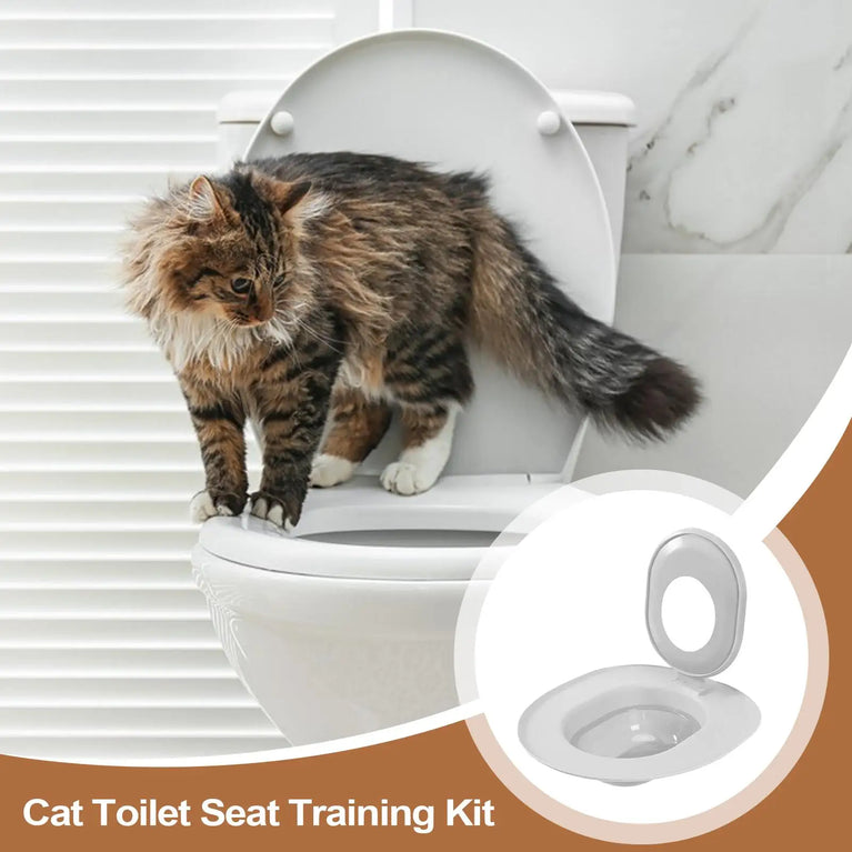 Cat Toilet Training Kit | Reusable Potty Trainer & Litter Box Alternative