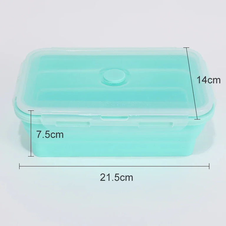 Collapsible Silicone Food Storage Containers with Lids Leakproof
