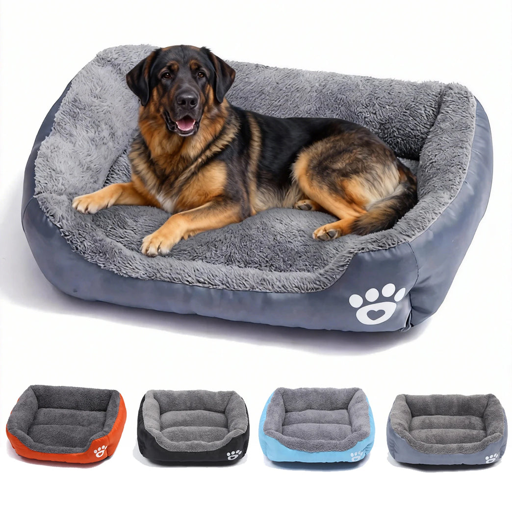 Soft Square Waterproof Large Dog Sofa Winter Warm Elastic Cushion Bed