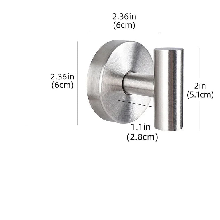 Bathroom Vacuum Suction Cup Hooks Towel Robe Holder Rack Stainless Steel Hook Hanger For Shower Glass Self Adhesive Wall Hooks
