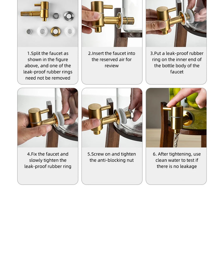 Stainless Steel Beverage Dispenser Faucet | Eco-Friendly Spigot for Wine Barrels & Juice Tanks