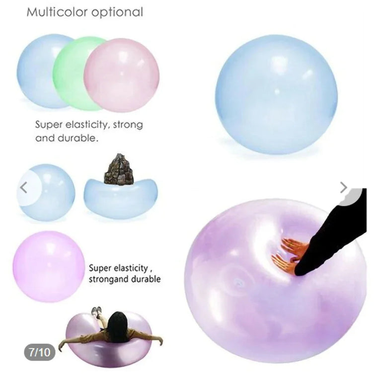 Giant Inflatable Bubble Ball | 70cm Heavy-Duty Jelly Bouncy Toy