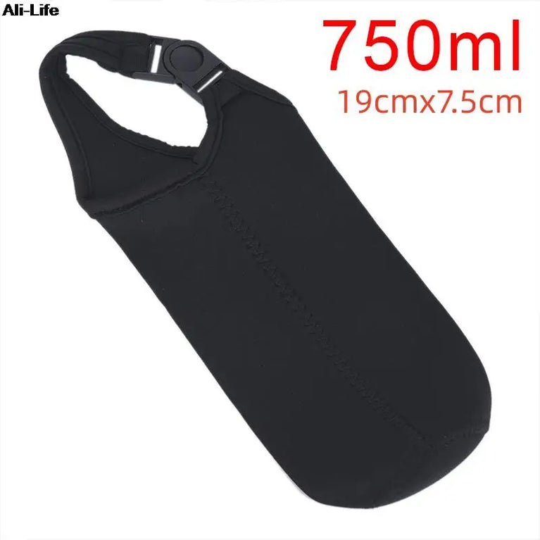 1000ML Neoprene Water Bottle Carrier Bag With Shoulder Strap Insulated Bottle Cover Pouch Holder Travel Outdoor Sport Sleeve