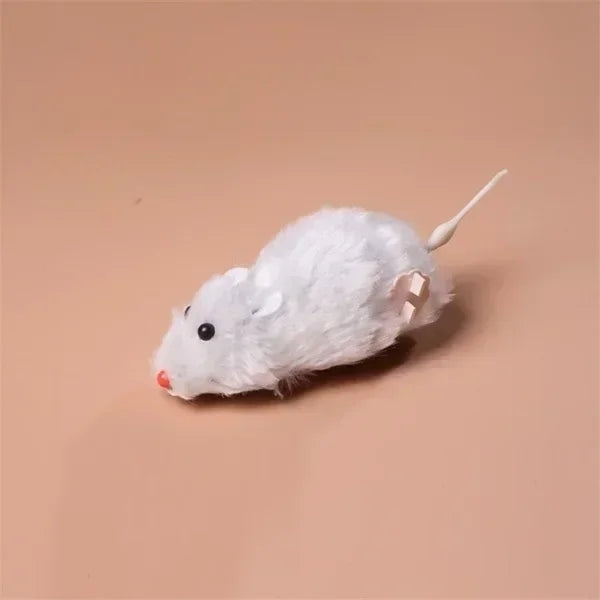Lifelike Running Mouse Cat Toy Plush Interactive Fun Chase Play