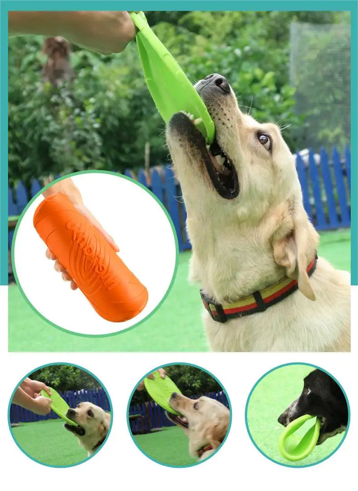 Bite Resistant Flying Disc Dog Toy for Puppy Training Outdoor Game