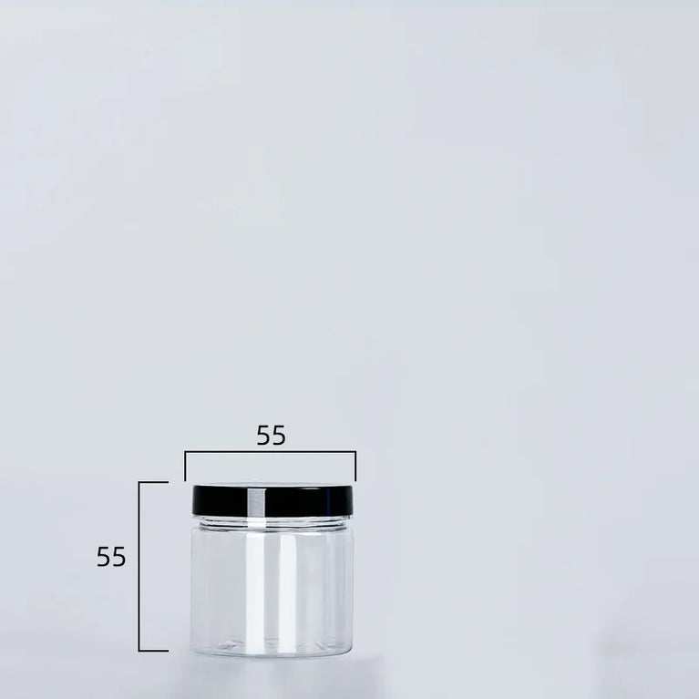 Black Lid Wide Mouth Circular Plastic Storage Bucket Airtight Food Container