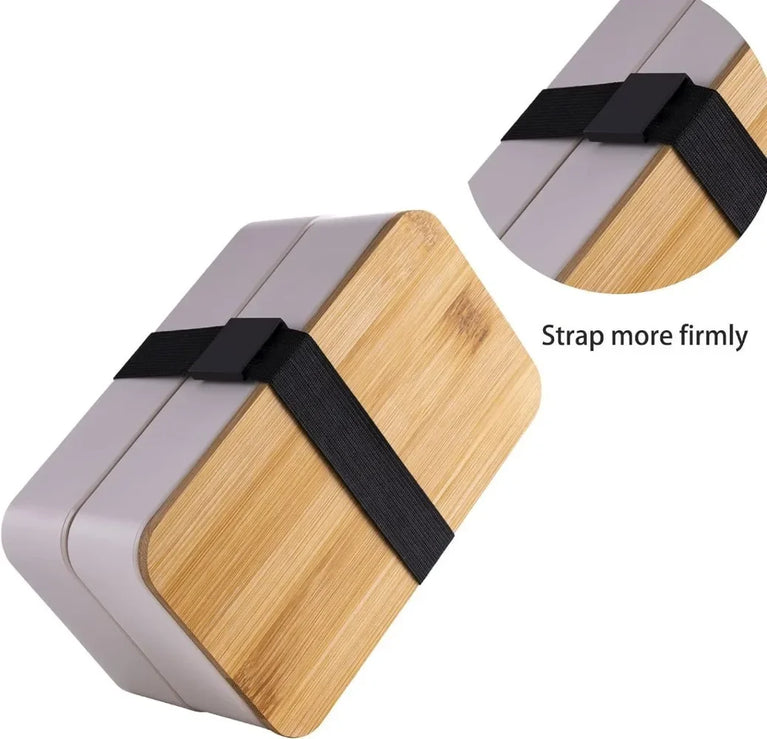 2-Tier Leakproof Bento Lunch Box with Cutlery Microwave Safe Stackable Food Storage Container for Kids and Adults