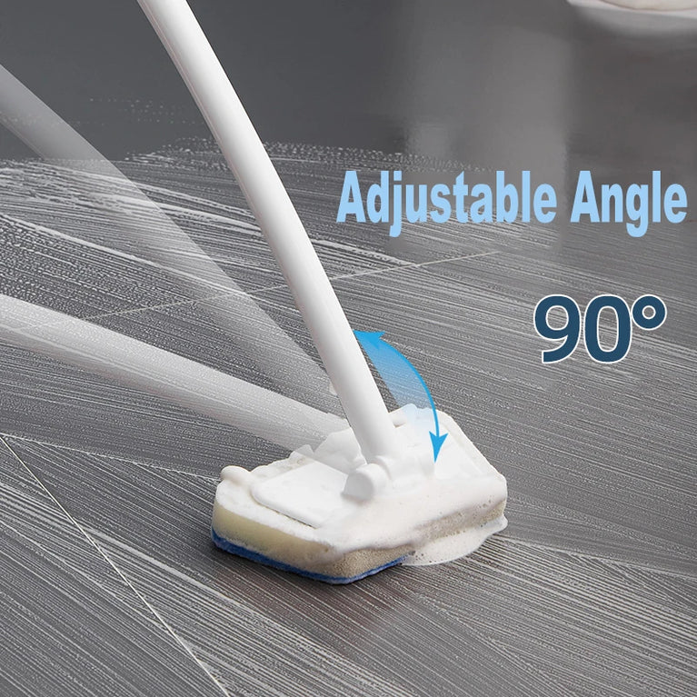 Multi-Functional Bathroom Wall & Floor Brush | Long-Handle Ergonomic Scrubber