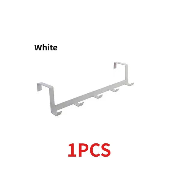 1/3pcs No Drill Over The Door Hooks Wrought Iron Hanger Rack Multipurpose Organizer for Hats Bags Clothes Bathroom Home Storage