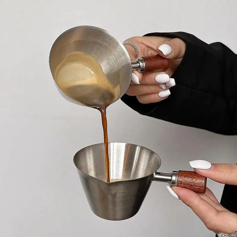 Stainless Steel Coffee Extraction Cup | Professional Espresso Measuring & Ounce Cup
