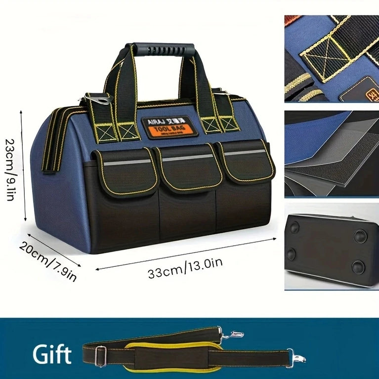 Professional Heavy-Duty Tool Bag | Industrial-Grade Electrician & Tradesman Organizer
