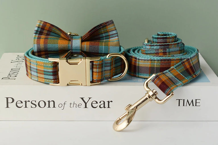 High Quality Personalized Dog Collar Leash Set Quick Release XS XL