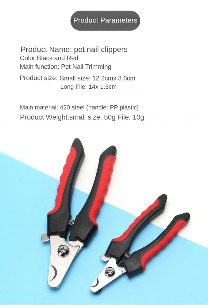 Stainless Steel Pet Nail Clippers | Labor-Saving Dog Trimmer