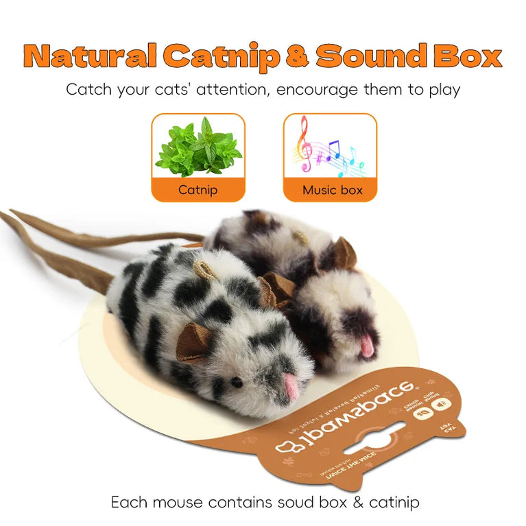Electric Interactive Mouse Cat Toys Funny Plush Smart Movement Toy