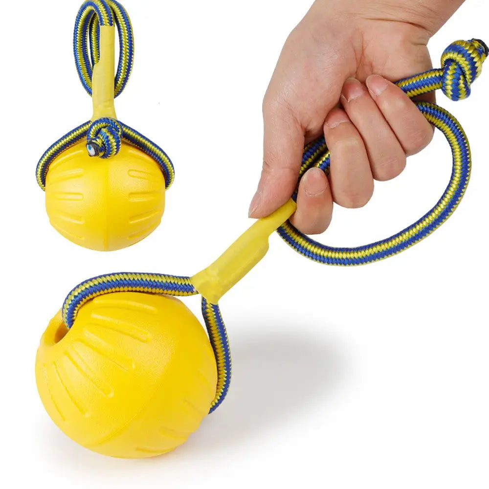 Indestructible Rubber Ball Dog Toy for Fetch Chew Training Play