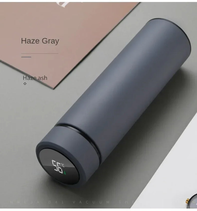 500ml Smart Stainless Steel Insulated Water Bottle with Display