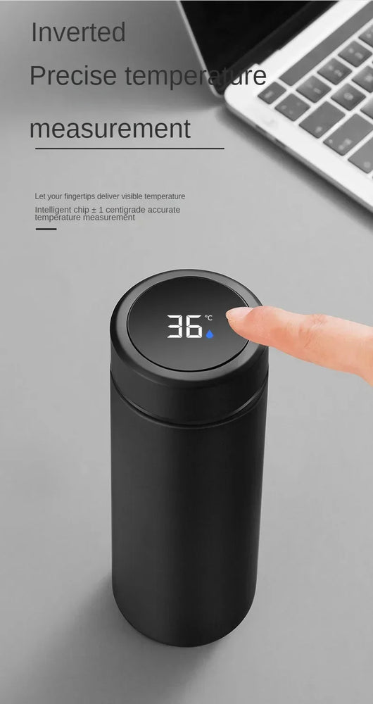 500ml Smart Stainless Steel Insulated Water Bottle with Display