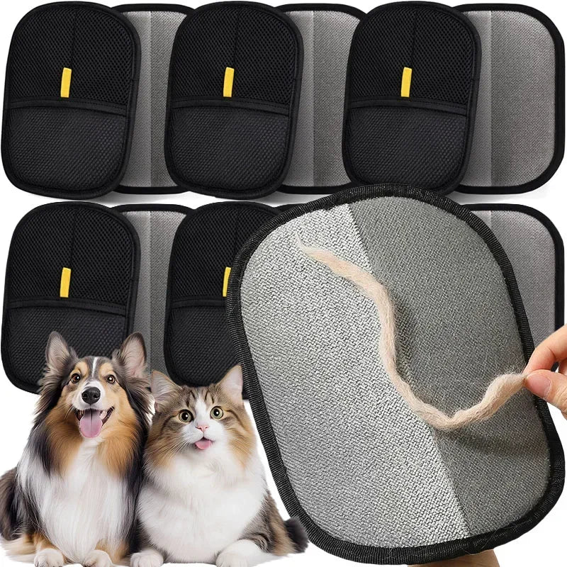 Pet Hair Remover Brush Kitten Hair Remover Gloves Deshedding Grooming Kit