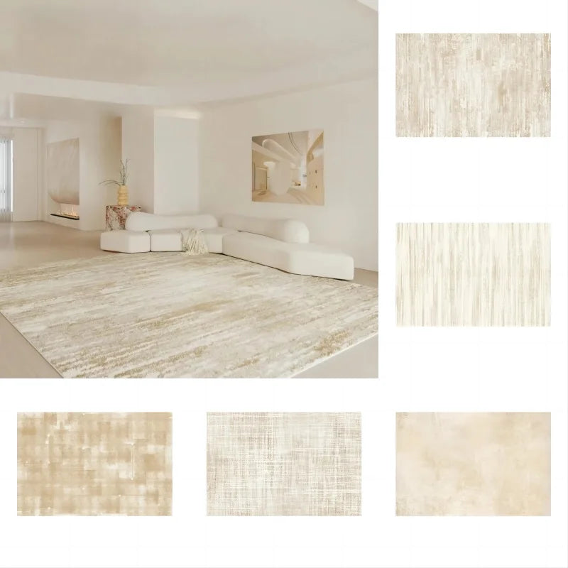 Abstract Pattern Non-Slip Washable Area Rugs for Modern Home Use