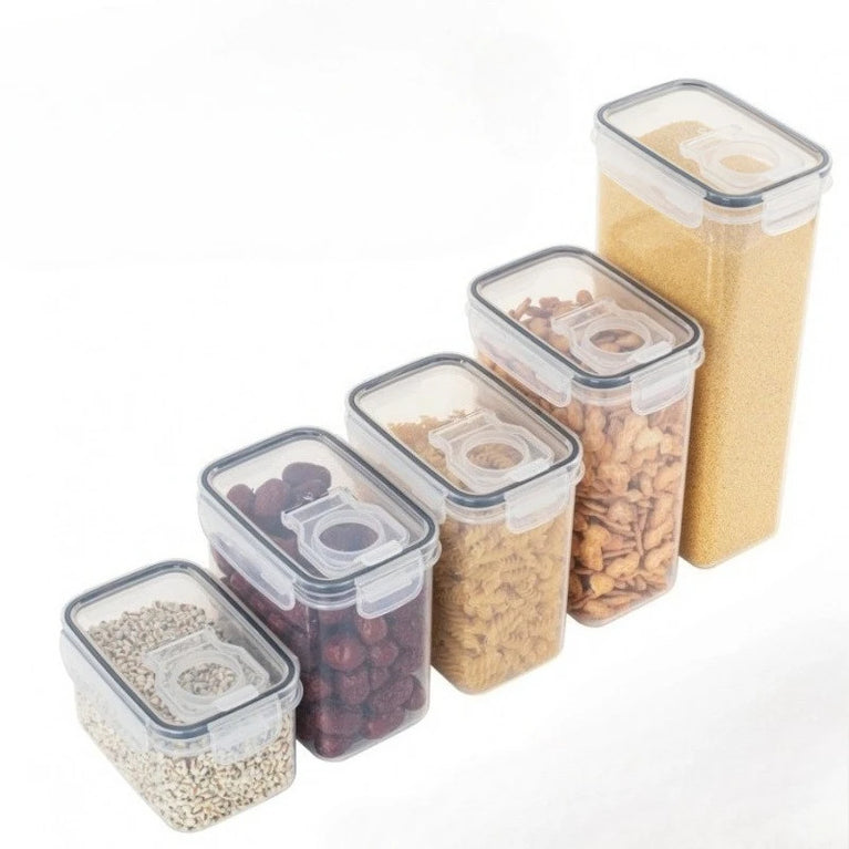 Stackable Rice Storage Bucket Plastic Food Container with Silicone Seal Airtight Box