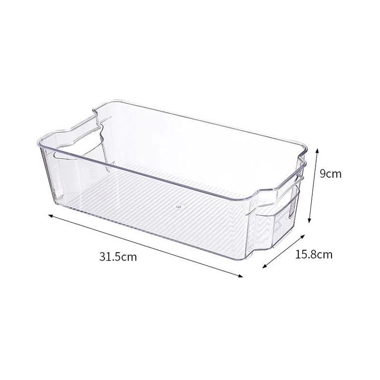 Transparent Refrigerator Storage Box Fridge Organizer Clear Plastic Container for Kitchen Storage