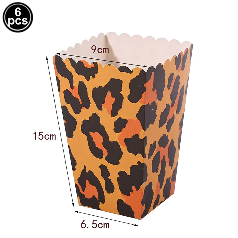 Leopard Print Birthday Party Disposable Tableware Set-Animal Theme Decor