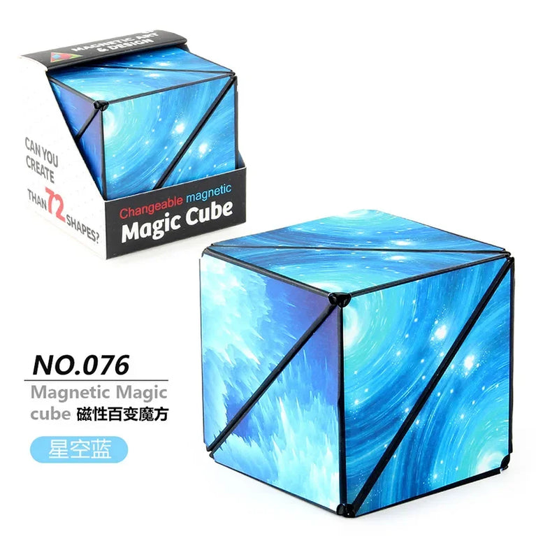 Changeable Magnetic Geometry Cube | 3D Anti-Stress Shape-Shifting Puzzle