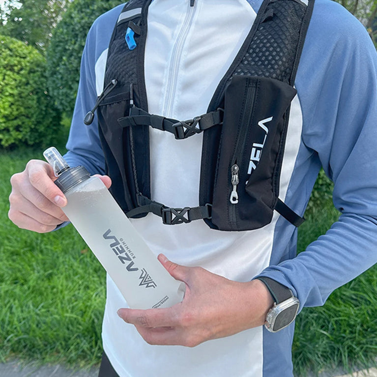 250/500ml Folding Soft Sport Water Bottle Portable Lightweight Camping Running Hydration Bag