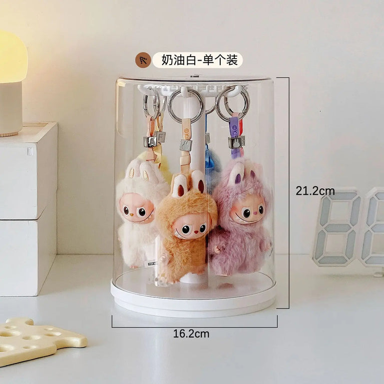 Modern Minimalist Rotating Display Case | Large Capacity Toy & Jewelry Organizer