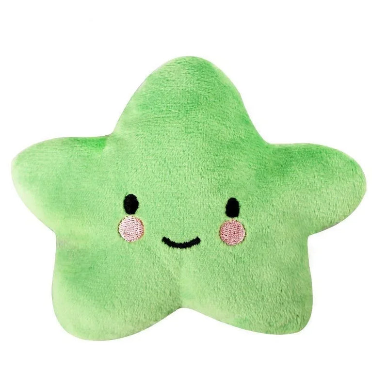 Plush Pentagram Squeaky Dog Toy Interactive Chew Toy Fun