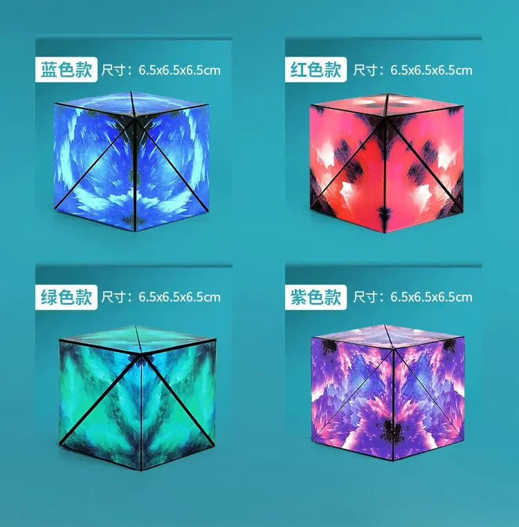 Changeable Magnetic Geometry Cube | 3D Anti-Stress Shape-Shifting Puzzle