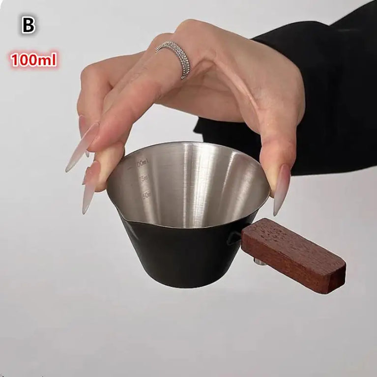 Stainless Steel Coffee Extraction Cup | Professional Espresso Measuring & Ounce Cup
