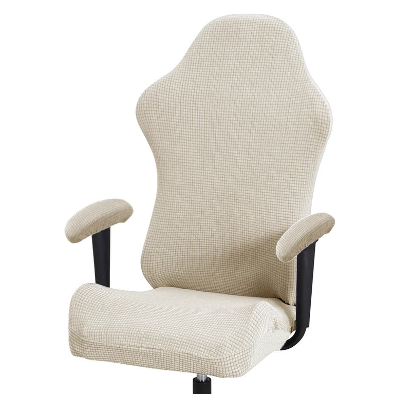 Thick Jacquard Gaming Chair Cover | Stretchy Polyester Office & Racing Chair Slipcover