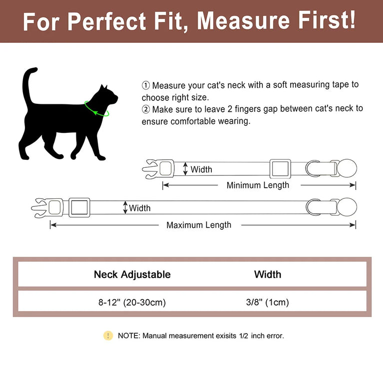 Cat Collar Free Personalized Kitten Collar Engraved Antilost Adjustabl