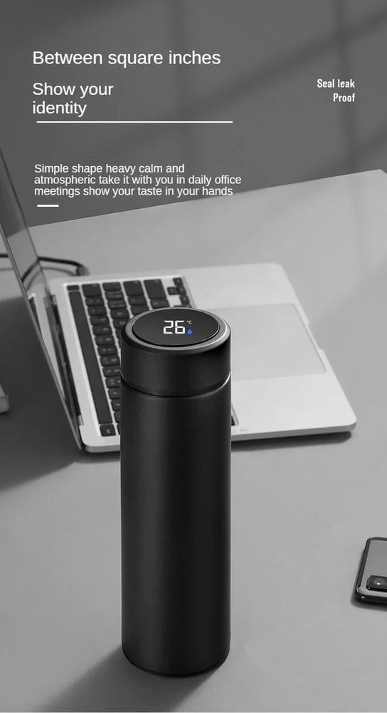 500ml Smart Stainless Steel Insulated Water Bottle with Display