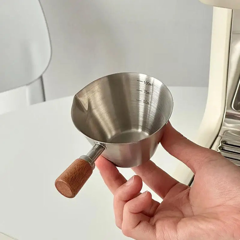 Stainless Steel Coffee Extraction Cup | Professional Espresso Measuring & Ounce Cup