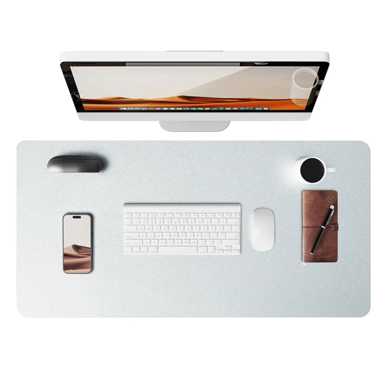 Professional Leather Desk Pad | Large Non-Slip Mouse Pad & Desk Protector
