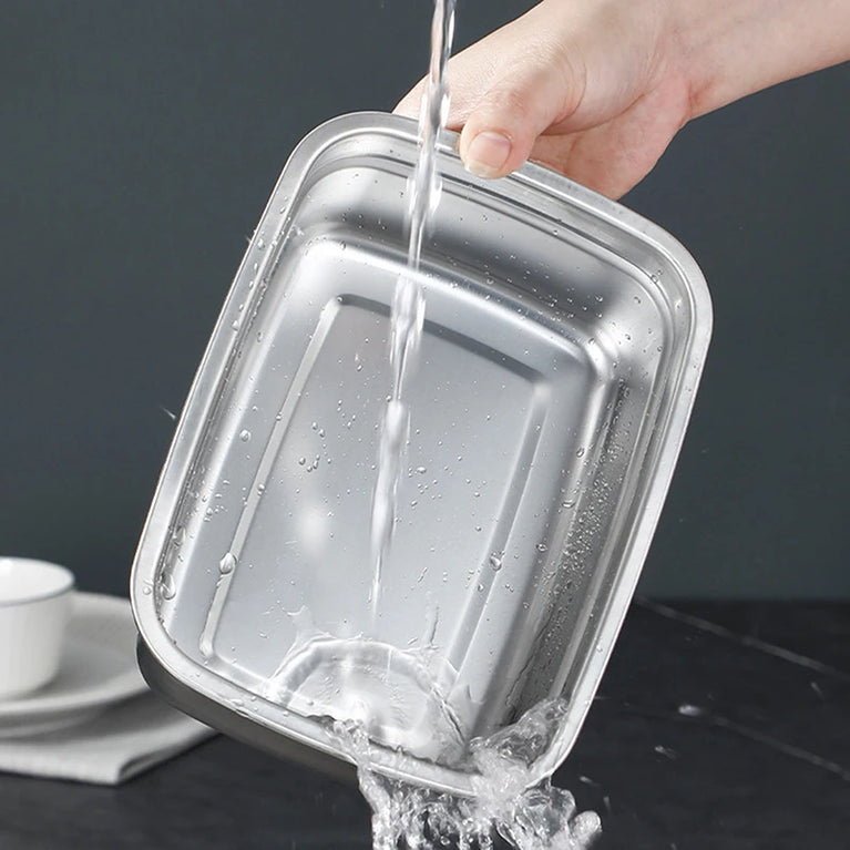 304 Stainless Steel Leakproof Lunch Box Bento Container Storage Box