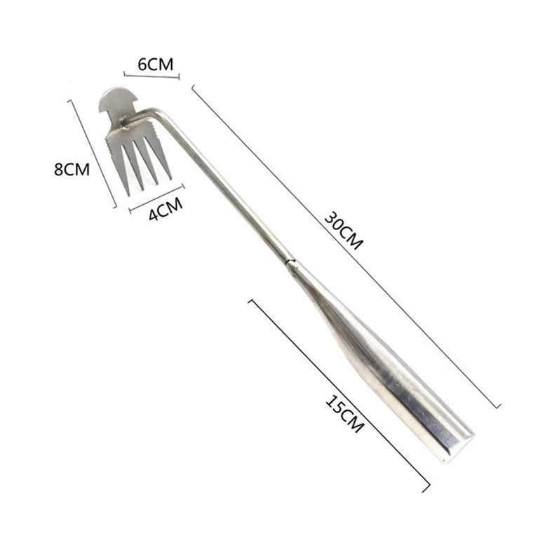 Dual-Purpose Hardened Weeding Hoe | Carbon Steel Gardening Hook
